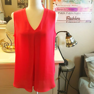 NWT ROSE & OLIVE Inverted Pleat Sleeveless Blouse